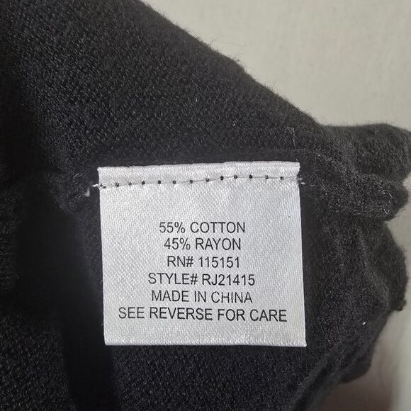 Romeo & Juliet Couture Women's Large Graphic Cardigan Sweater Size Small - Picture 11 of 12